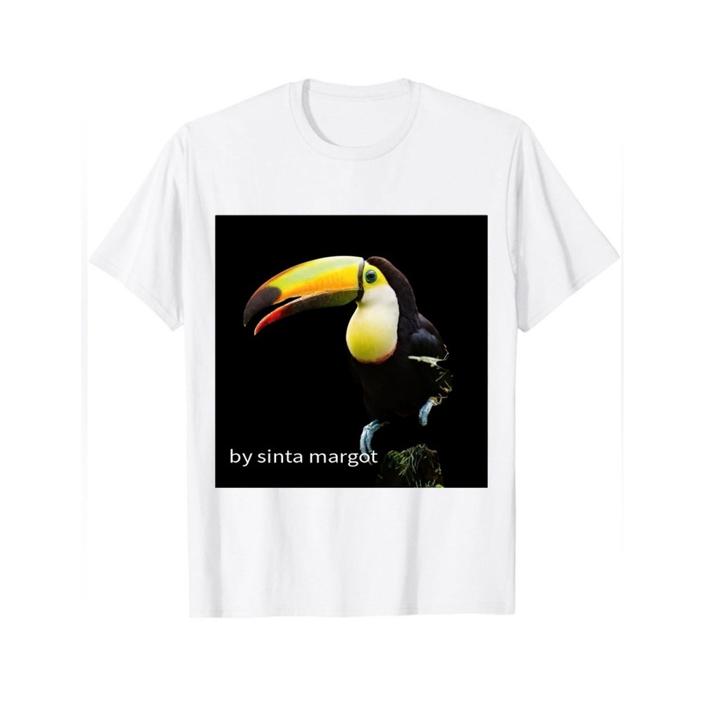 HANDCRAFTED digital art print Vibrant Toucan Art Print in Yellow & Black - Picture 5 of 14